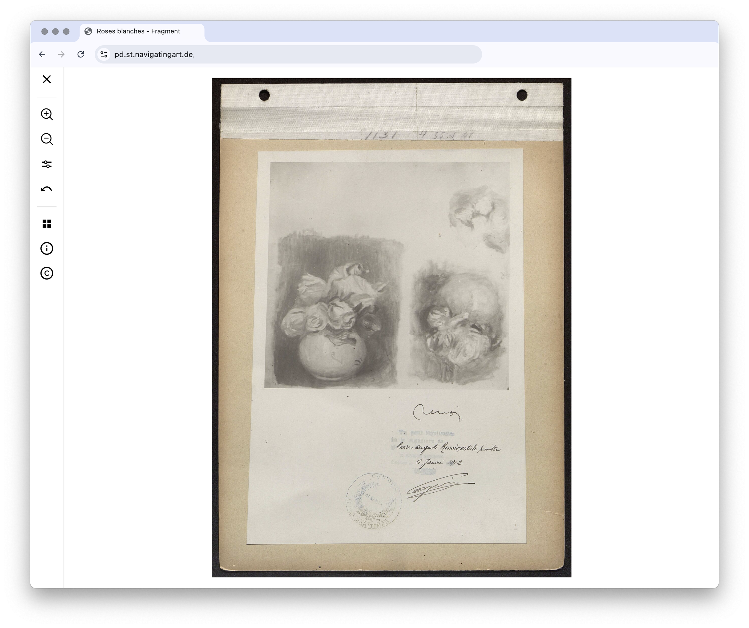 The first publication of the Renoir digital catalogue raisonné